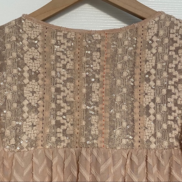 Anthropologie Anwen Peasant Dress Pink Rose - Picture 8 of 8